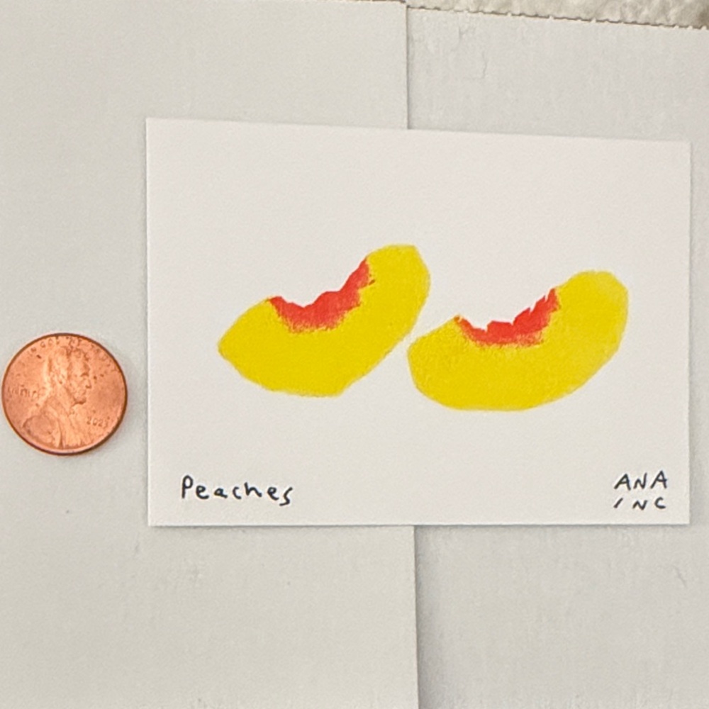 Inciardi mini print - peaches